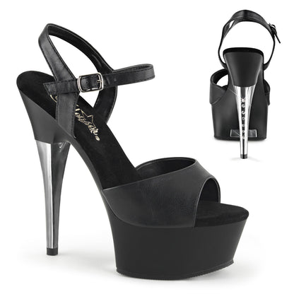 6" Ankle Strap PF Sandal W/RS On Heel (Pleaser CAP609/B/C)