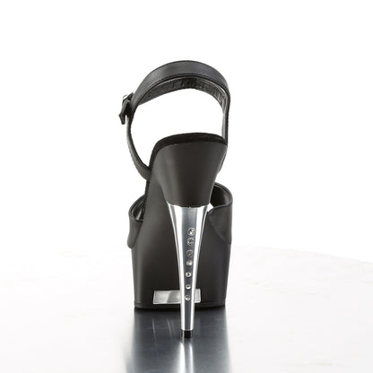 6" Ankle Strap PF Sandal W/RS On Heel (Pleaser CAP609/B/C)