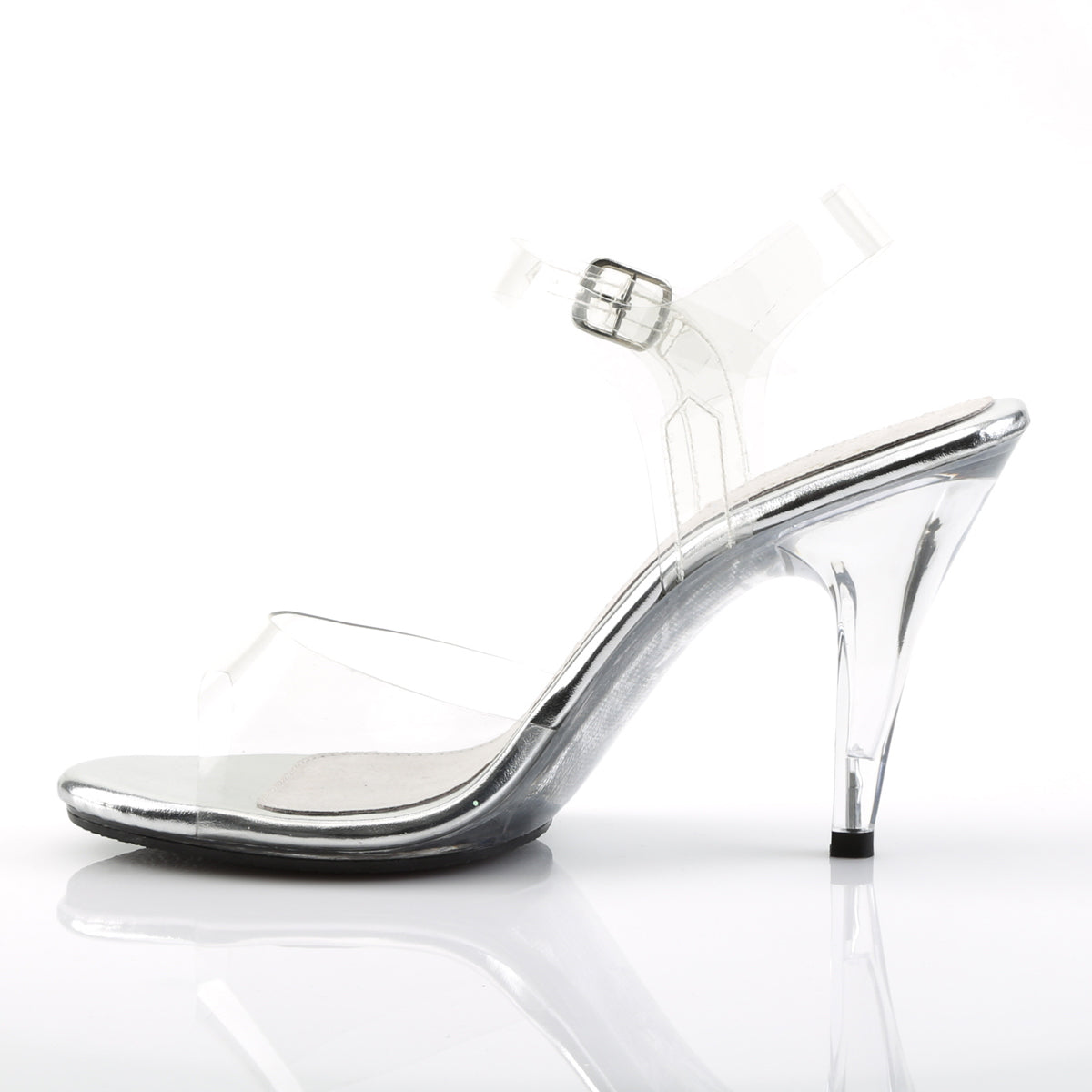 4" Heel, 1/8" PF Ankle Strap Sandal (Fabulicious CAR408/C/M)