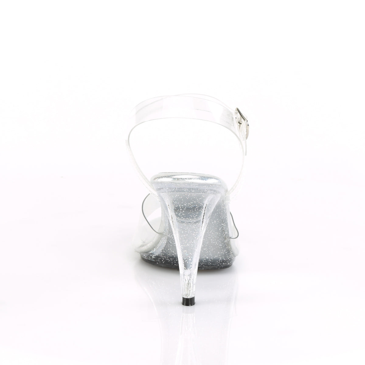 *4" Heel, 1/8" PF Ankle Strap Sandal W/Mini Glitters (Fabulicious CAR408MG/C/M)