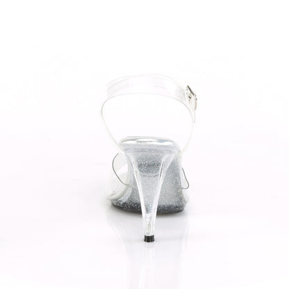 *4" Heel, 1/8" PF Ankle Strap Sandal W/Mini Glitters (Fabulicious CAR408MG/C/M)