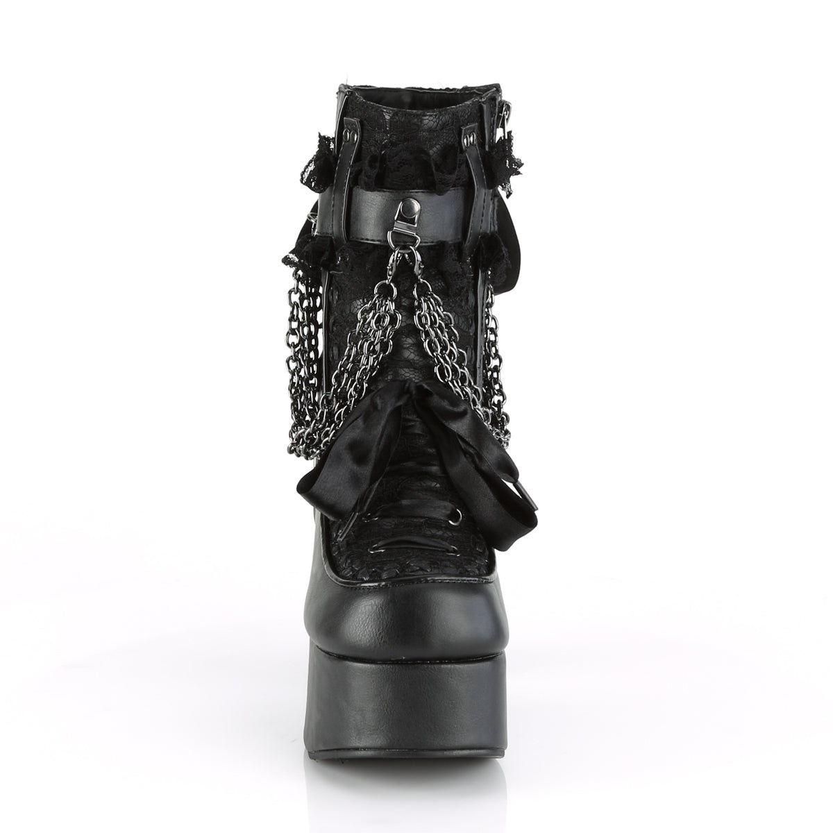 4 1/2" Heel, 2" PF Ankle Boot, Side Zip (Demonia CHA110/BVL-LC)