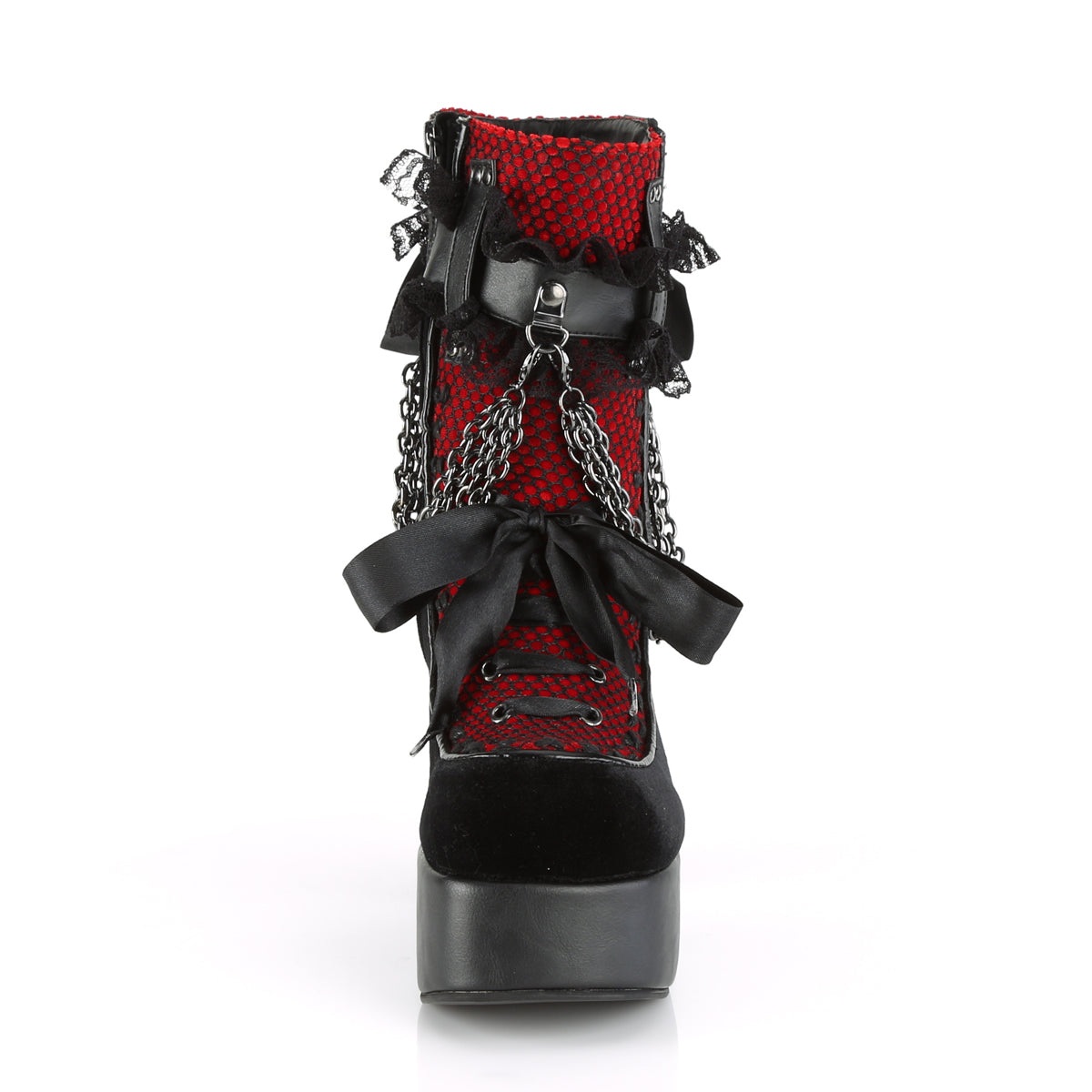 4 1/2" Heel, 2" PF Ankle Boot, Side Zip (Demonia CHA110/BVL-LC)