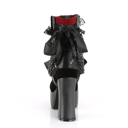 4 1/2" Heel, 2" PF Ankle Boot, Side Zip (Demonia CHA110/BVL-LC)