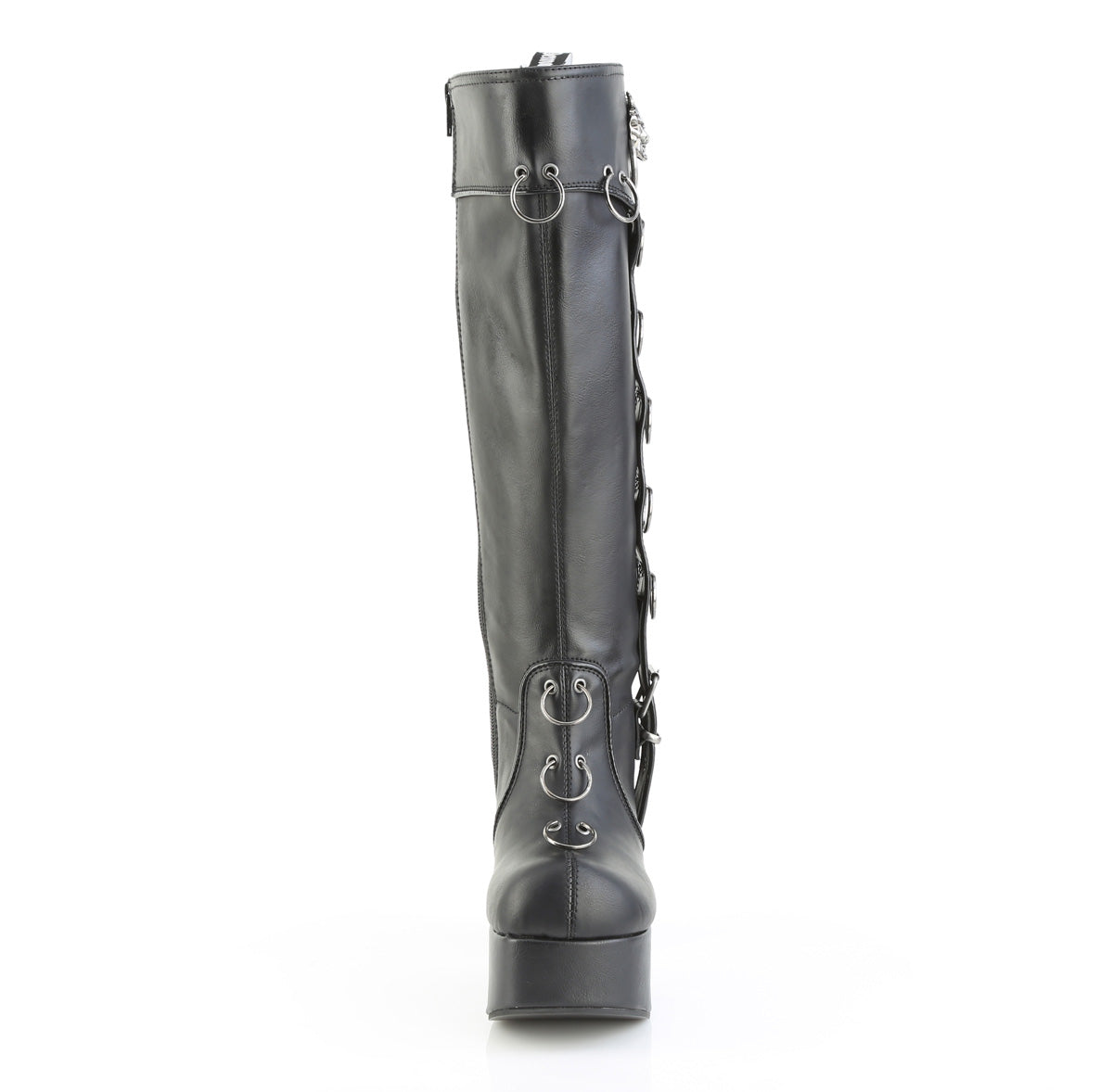 4 1/2" Heel, 2" PF Knee High Boot, Inside Zip (Demonia CHA211/BVL)