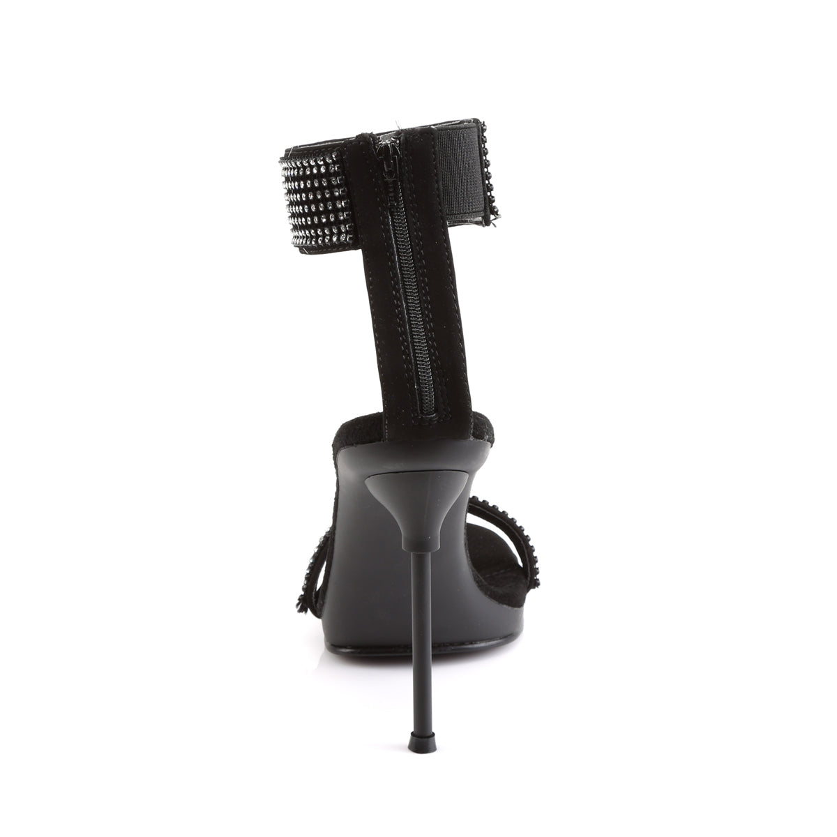 4 1/2" Heel, 1/4" PF Ankle Strap Sandal w/RS, Back Zip (Fabulicious CHIC40/B/NB)