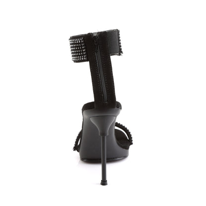 4 1/2" Heel, 1/4" PF Ankle Strap Sandal w/RS, Back Zip (Fabulicious CHIC40/B/NB)