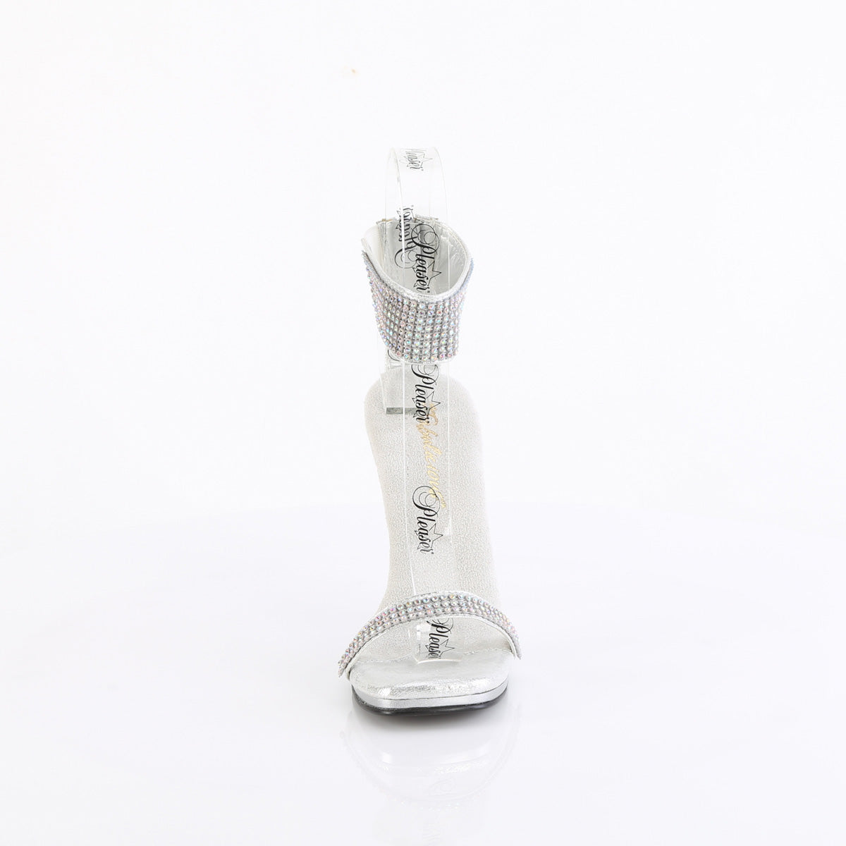 4 1/2" Heel, 1/4" PF Ankle Strap Sandal w/RS, Back Zip (Fabulicious CHIC40/B/NB)