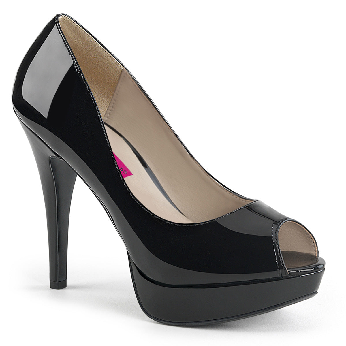 5 1/4" Heel, 1 1/4" Concealed PF Peep Toe Pump (Pleaser Pink Label CHLOE01/B)