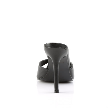 4" Heel Peep Toe Slide (Pleaser CLAS01/B)