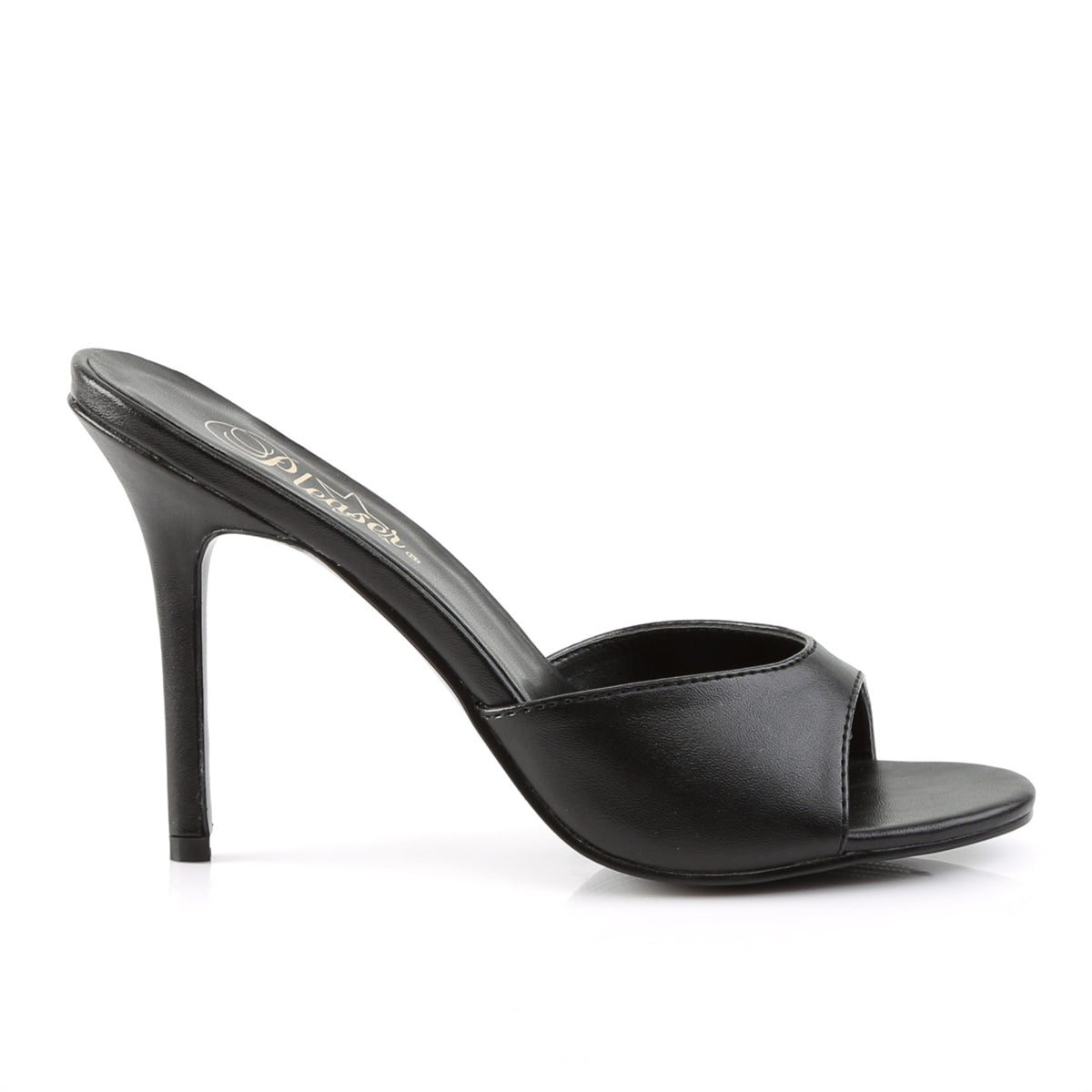 4" Heel Peep Toe Slide (Pleaser CLAS01/B)