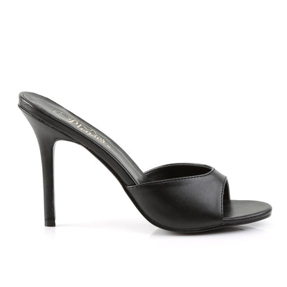 4" Heel Peep Toe Slide (Pleaser CLAS01/B)