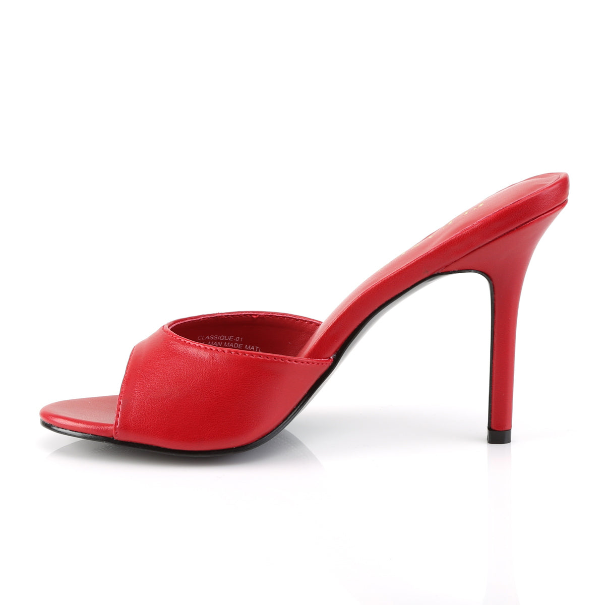 4" Heel Peep Toe Slide (Pleaser CLAS01/B)