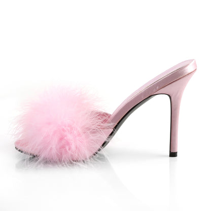 4" Heel Marabou Fur Slipper (Fabulicious CLAS01F/BPPU-F)