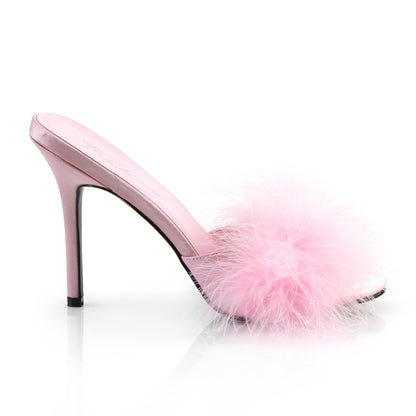 4" Heel Marabou Fur Slipper (Fabulicious CLAS01F/BPPU-F)