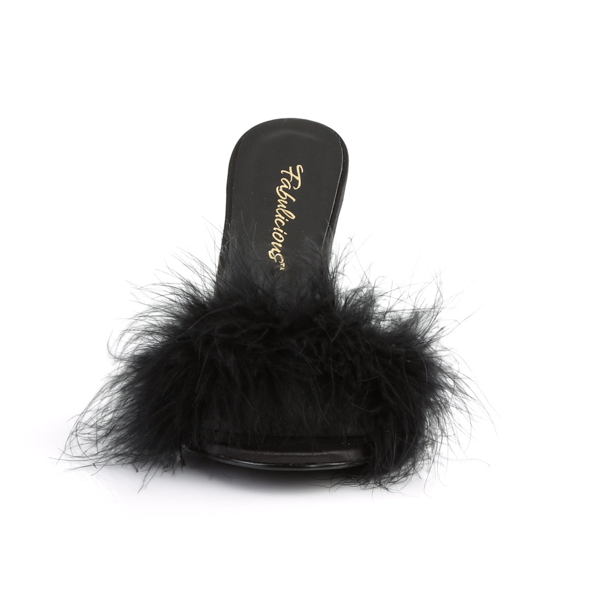 4" Heel Marabou Fur Slipper (Fabulicious CLAS01F/BPPU-F)