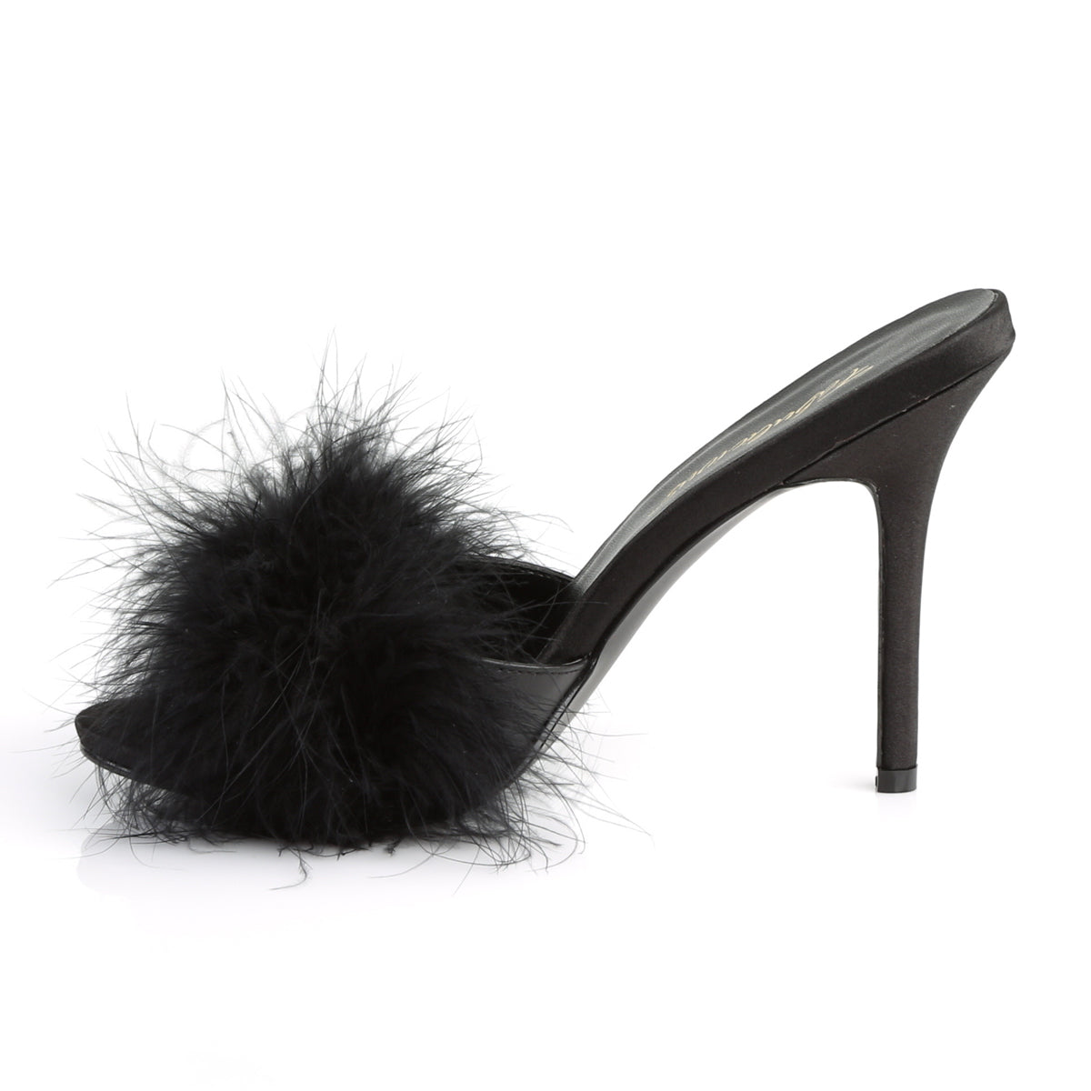 4" Heel Marabou Fur Slipper (Fabulicious CLAS01F/BPPU-F)