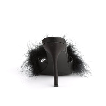 4" Heel Marabou Fur Slipper (Fabulicious CLAS01F/BPPU-F)