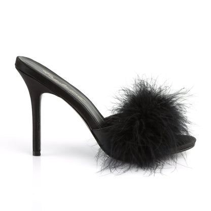 4" Heel Marabou Fur Slipper (Fabulicious CLAS01F/BPPU-F)