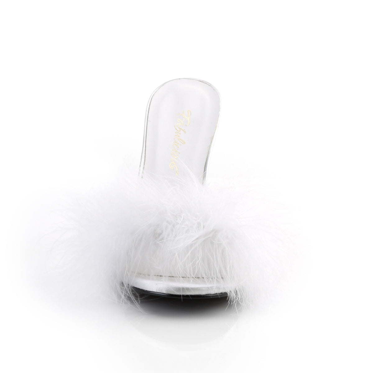 4" Heel Marabou Fur Slipper (Fabulicious CLAS01F/BPPU-F)