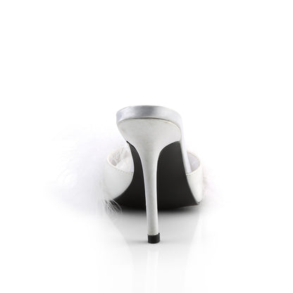 4" Heel Marabou Fur Slipper (Fabulicious CLAS01F/BPPU-F)