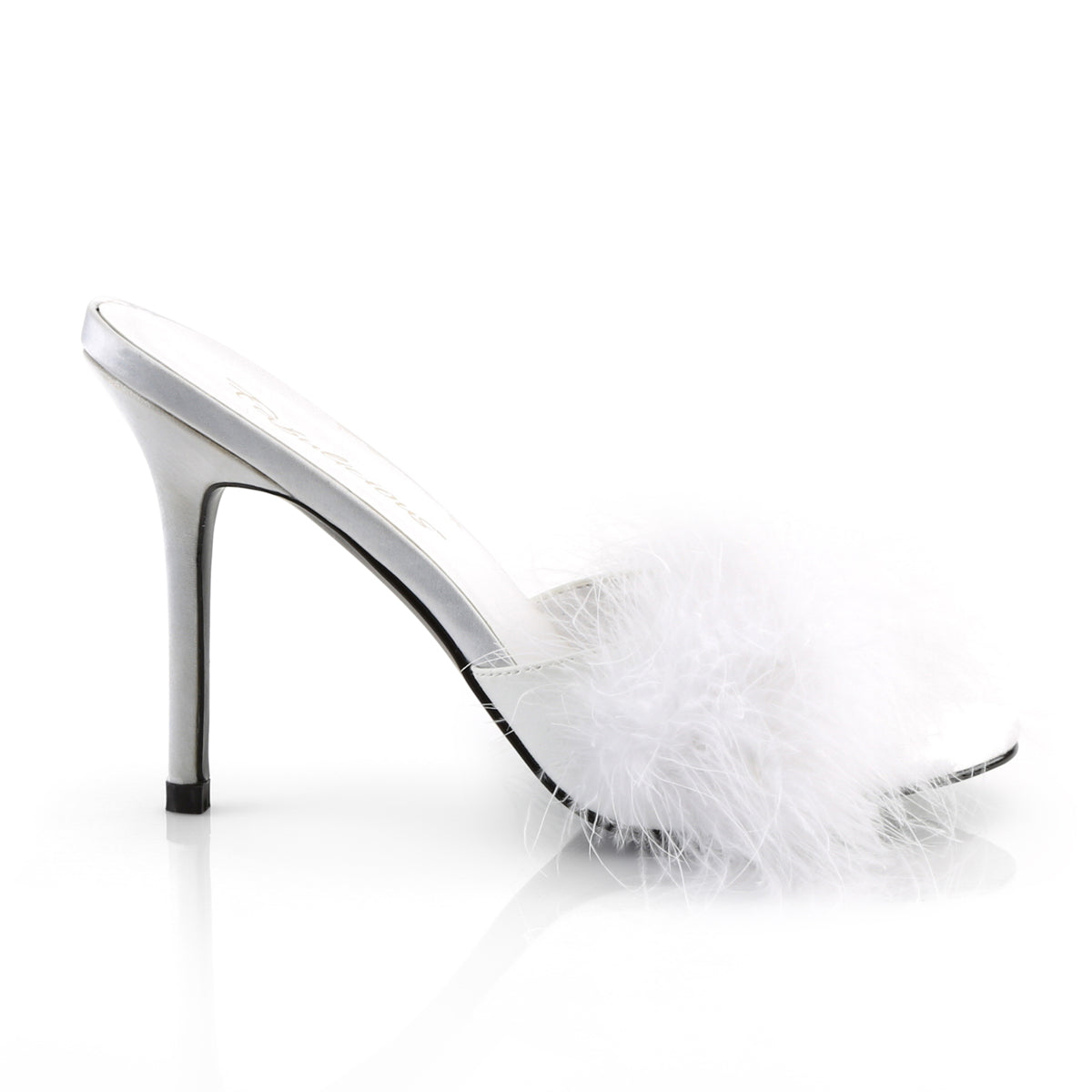 4" Heel Marabou Fur Slipper (Fabulicious CLAS01F/BPPU-F)