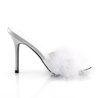 4" Heel Marabou Fur Slipper (Fabulicious CLAS01F/BPPU-F)