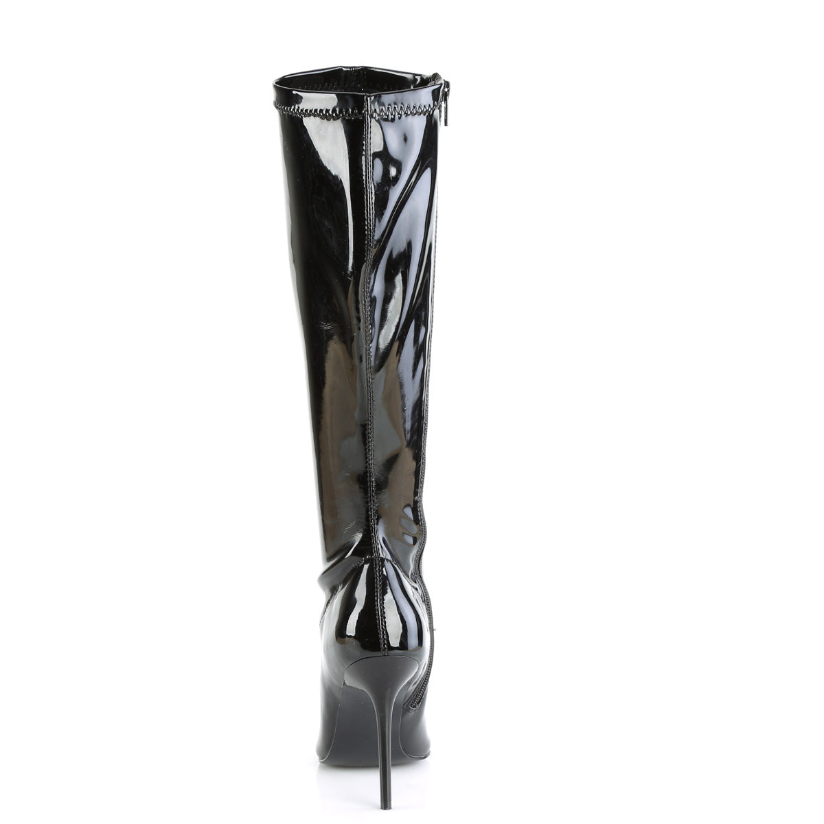*4" Heel Stretch Knee Boot, Side Zip (Pleaser CLAS2000/B)