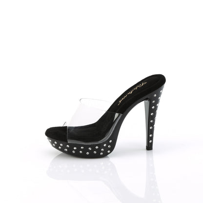 5" Heel, 1" Rhinestone Studded PF Slide (Fabulicious CTAIL501SDT/C/B)