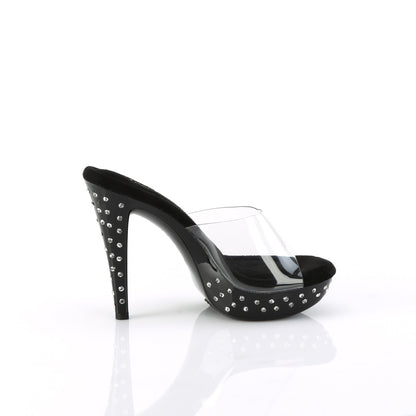 5" Heel, 1" Rhinestone Studded PF Slide (Fabulicious CTAIL501SDT/C/B)
