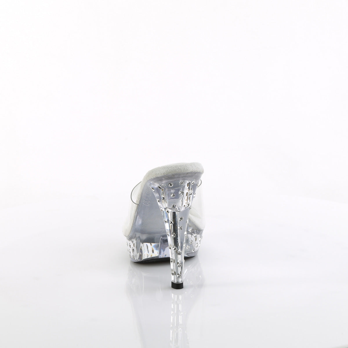 5" Heel, 1" Rhinestone Studded PF Slide (Fabulicious CTAIL501SDT/C/B)