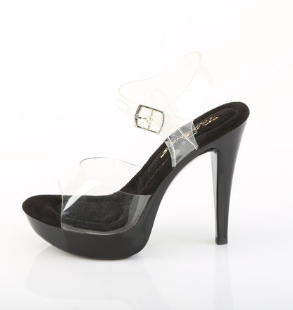 5" Heel, 1" PF Ankle Strap Sandal (Fabulicious CTAIL508/C-BP/BPT)