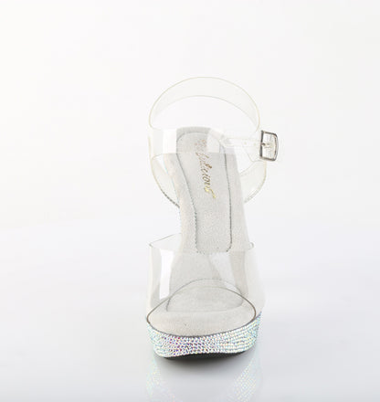 5" Heel, 1" PF Ankle Strap Sandal w/RS (Fabulicious CTAIL508DM/C/SMCRS)