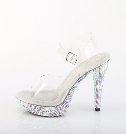 5" Heel, 1" PF Ankle Strap Sandal w/RS (Fabulicious CTAIL508DM/C/SMCRS)