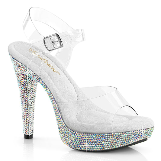 5" Heel, 1" PF Ankle Strap Sandal w/RS (Fabulicious CTAIL508DM/C/SMCRS)