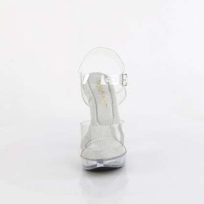 5" Heel, 1" PF Ankle Strap Sandal W/ Mini Glitters (Fabulicious CTAIL508MG/C/M)
