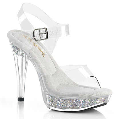 5" Heel, 1" PF Ankle Strap Sandal w/RS Inserts (Fabulicious CTAIL508RSI/C/C-SRS)