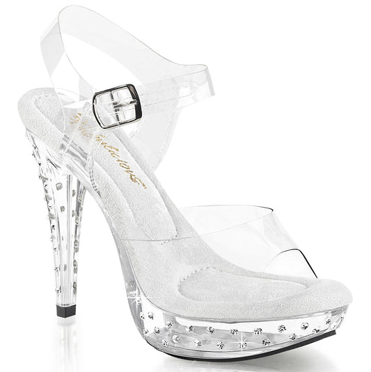 5" Heel, 1" PF Ankle Strap Sandal (Fabulicious CTAIL508SDT/C/M)