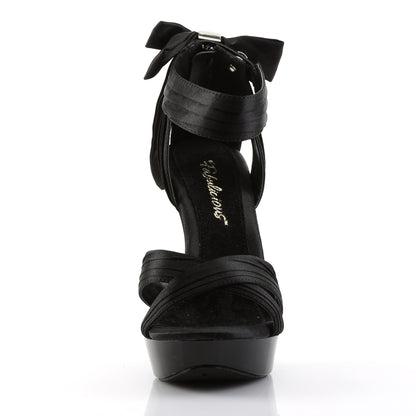 5" Heel, 1" PF Criss Cross Pleated Straps Close Back Sandal (Fabulicious CTAIL568/BSA/M)