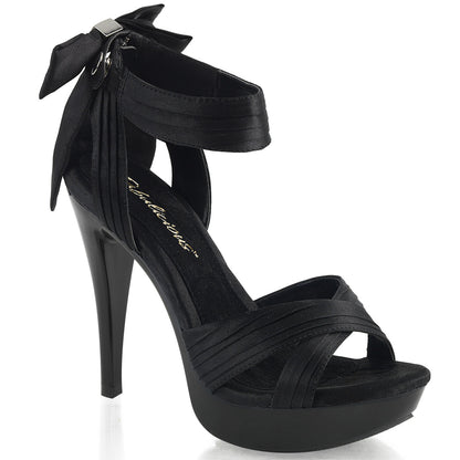 5" Heel, 1" PF Criss Cross Pleated Straps Close Back Sandal (Fabulicious CTAIL568/BSA/M)
