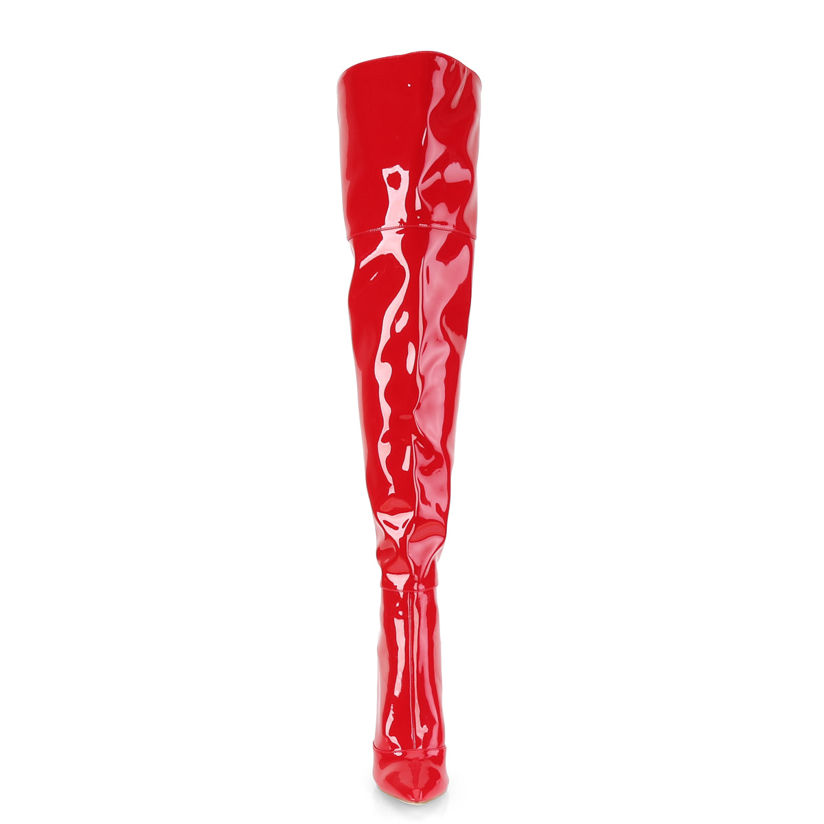 5" Stretch Thigh High Boot, Back Zip (Pleaser COURTLY3012/B)
