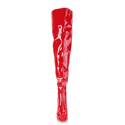 5" Stretch Thigh High Boot, Back Zip (Pleaser COURTLY3012/B)