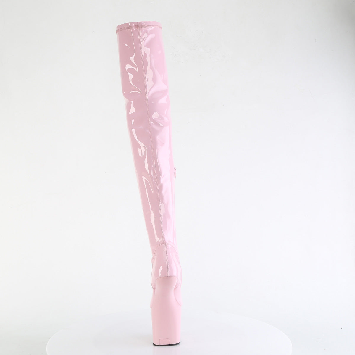 8" Heelless, 3" PF Stretch Thigh Boot, Inside Zip (Pleaser CRAZE3000/B/M)