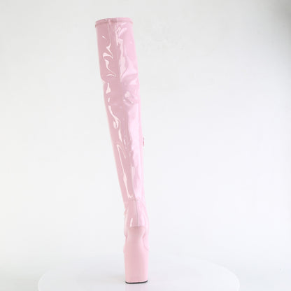 8" Heelless, 3" PF Stretch Thigh Boot, Inside Zip (Pleaser CRAZE3000/B/M)