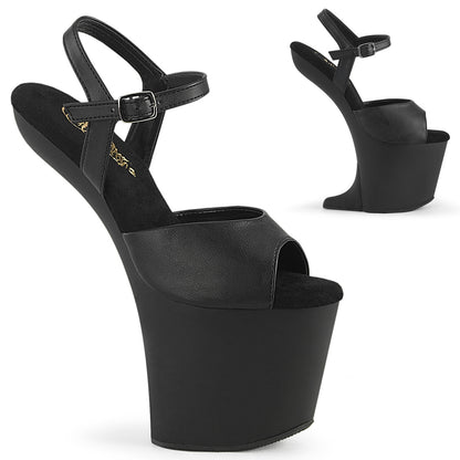 8" Heelless, 3" PF Ankle Strap Sandal (Pleaser CRAZE809/B/M)