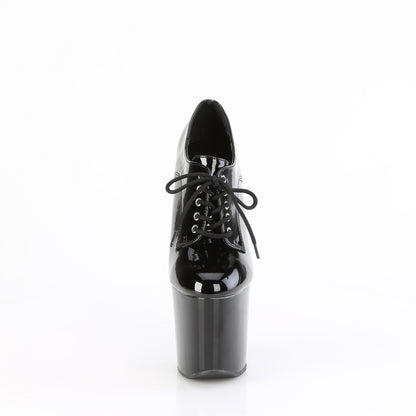 8" Heelless, 3" PF Lace-Up Front Oxford Shoes (Pleaser CRAZE860/B/M)