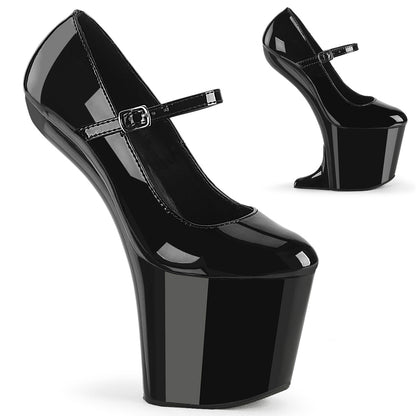 8" Heelless, 3" PF Mary Jane Pump (Pleaser CRAZE880/B/M)