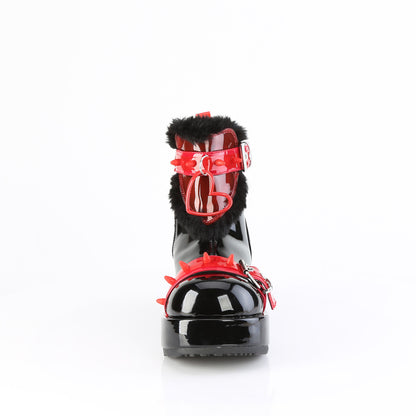 2 3/4" Platform Ankle Boot, Inside Zip (Demonia CUB57/BPT-RPVC)