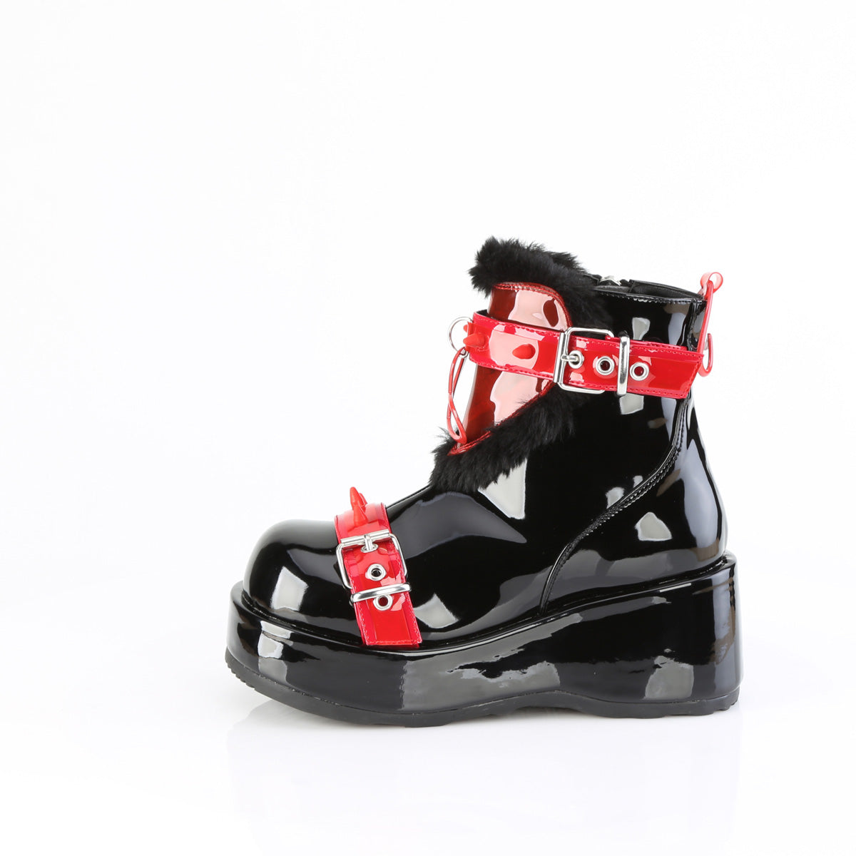 2 3/4" Platform Ankle Boot, Inside Zip (Demonia CUB57/BPT-RPVC)