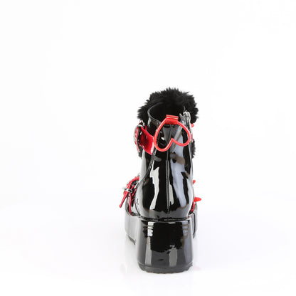 2 3/4" Platform Ankle Boot, Inside Zip (Demonia CUB57/BPT-RPVC)